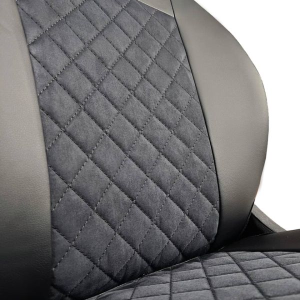 Чехлы Алькантара на Renault Duster 2015-2021 г.в. Чехлы Алькантара на Renault Duster 2015-2021 г.в.