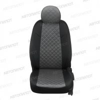 Чехлы Автопилот Алькантара Ромб на SsangYong Rexton 2002-2012 г.в. Чехлы Автопилот Алькантара Ромб на SsangYong Rexton 2002-2012 г.в.