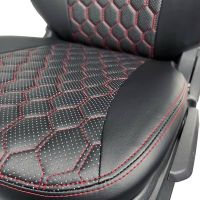 Чехлы Экокожа Ромб на Volkswagen Polo с 2020+ Чехлы Экокожа Ромб на Volkswagen Polo с 2020+