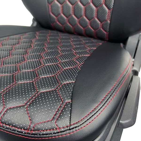 Чехлы Экокожа Ромб на Volkswagen Polo с 2020+ Чехлы Экокожа Ромб на Volkswagen Polo с 2020+