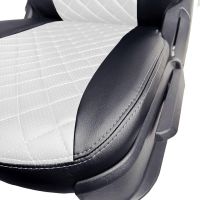 Чехлы Экокожа Ромб на Volkswagen Polo с 2020+ Чехлы Экокожа Ромб на Volkswagen Polo с 2020+