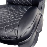 Чехлы Экокожа Ромб на Volkswagen Polo с 2020+ Чехлы Экокожа Ромб на Volkswagen Polo с 2020+