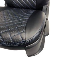 Чехлы Экокожа Ромб на Volkswagen Polo с 2020+ Чехлы Экокожа Ромб на Volkswagen Polo с 2020+